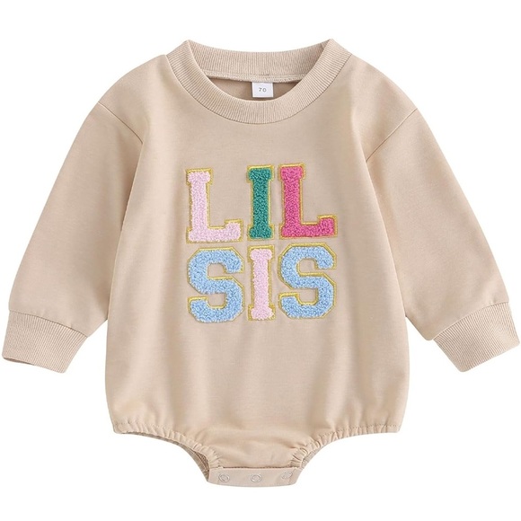 Lil Sis Bubble Romper Baby 3-6 Months - Picture 4 of 8